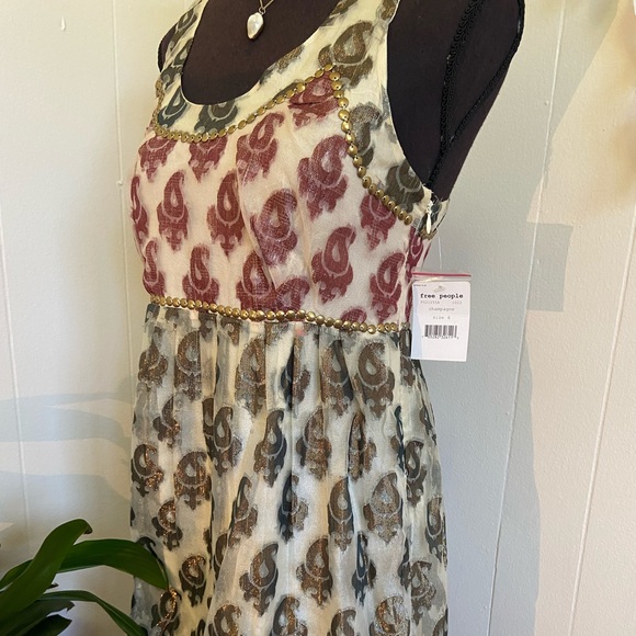 Free People Metallic Shimmer Tank Dress - Picture 10 of 14